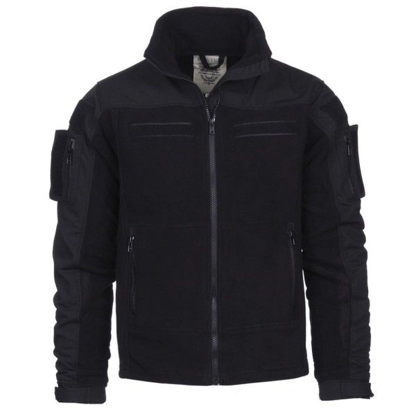 Tactical Commando Fleece Jacket Workwear Military Security black Vest #13415