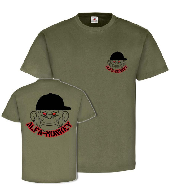 AlfaMonkey Alfashirt Militär Fun Spaß Humor Shirt Syling Fashion T-Shirt #23936