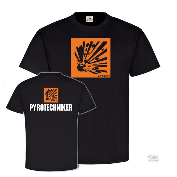 Pyrotechniker Feuer Feuerwerker Berufe Crew Berufskleidung werk T Shirt #25588