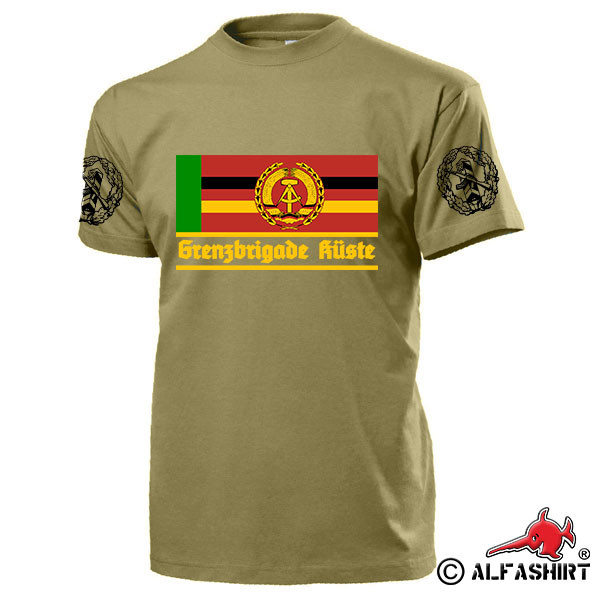 GBK Grenzbrigade Küste Veteran DDR NVA Ostdeutschland Wache - T Shirt #17533
