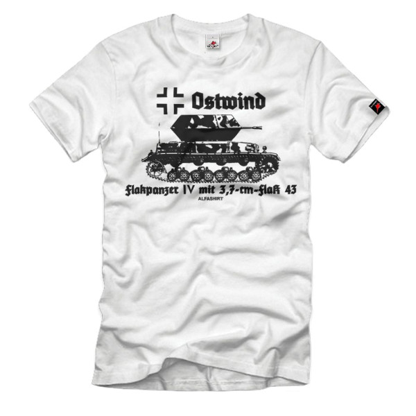 Ostwind Flakpanzer IV Panzer Flak 3.7cm T-Shirt # 33090