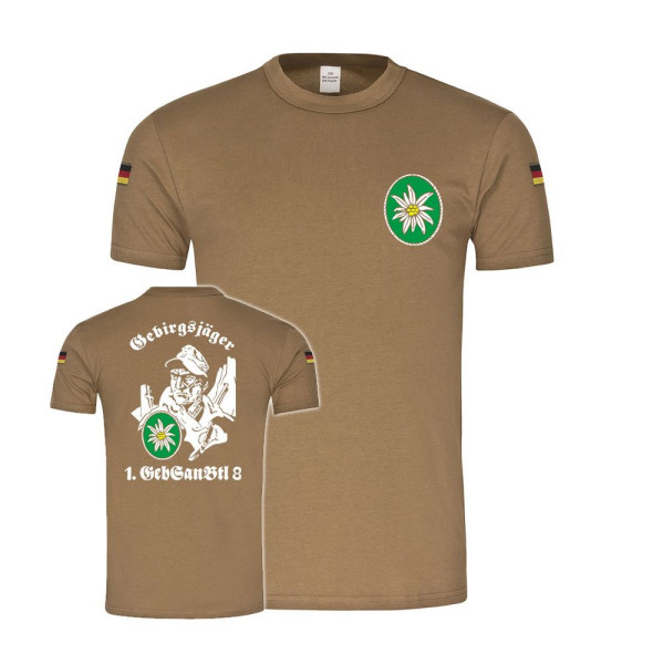 Tropical shirt 1 GebSanBtl 8 mountain medical battalion Kempten T-Shirt # 34491