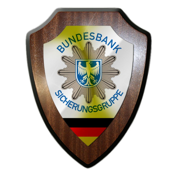 Wappenschild Bundesbank Sicherungsgruppe Bundespolizei Deko Andenken Bank#33521