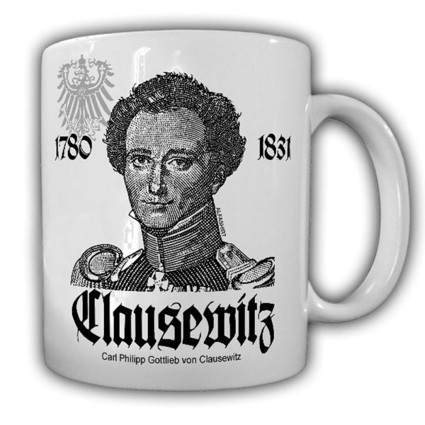 Tasse Clausewitz preußischer General Preußen Bild Portrait Buch Taktik #23190