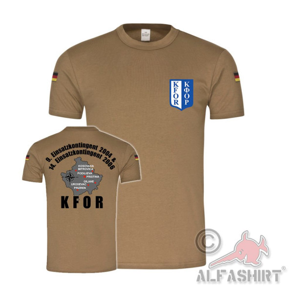 BW Tropen KFOR use 2004 and 2006 Bundeswehr contingent - T-Shirt # 40109