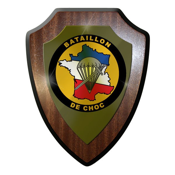 Wappenschild - Bataillon de Choc Fallschirmjäger Frankreich Armee Emblem #10039