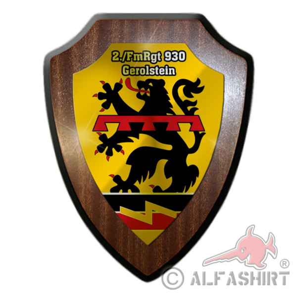 Heraldic shield 2 FmRgt 930 Telecommunications Regiment Gerolstein Bundeswehr # 36840
