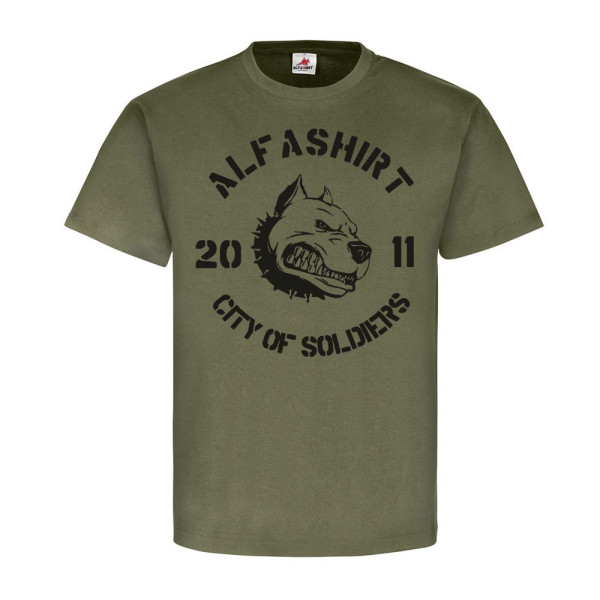 T Shirt city of soldiers alfashirt military shirt shop pitbull soldaten #22374