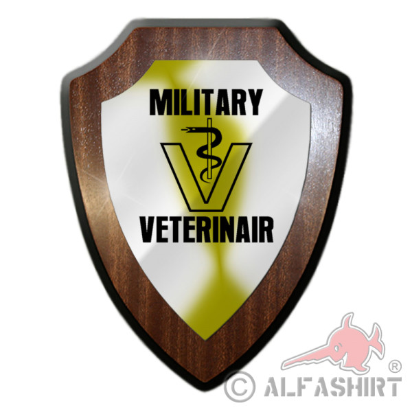 Wappenschild Military Veterinair Tierarzt Veterinär Tierklinik Tier Arzt #27928