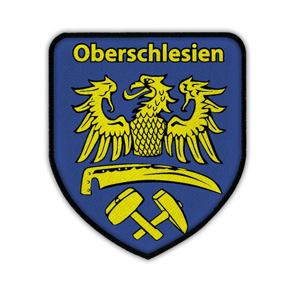 Patch / Aufnäher -Oberschlesien Schlesien Schlesier Heimat Adler Wappen #14478