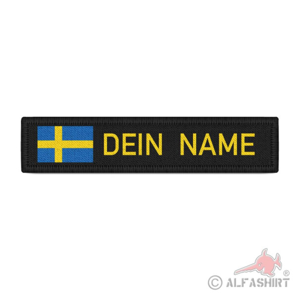Namenschild Patch Schweden Dein Name Liebhaber Personalisiert Halbinsel #38152
