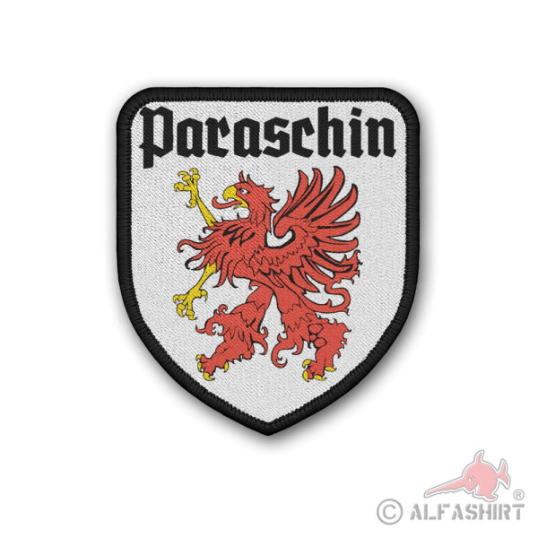Patch Paraschin Pommern Klett Wappen Aufnäher Preussen Paraszyno Greif #40750
