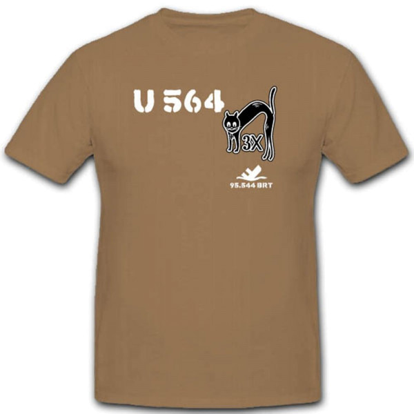 UBoot 564 U564 Wh Wk Untersee Marine Schlachtschiff Einheit T Shirt #3306