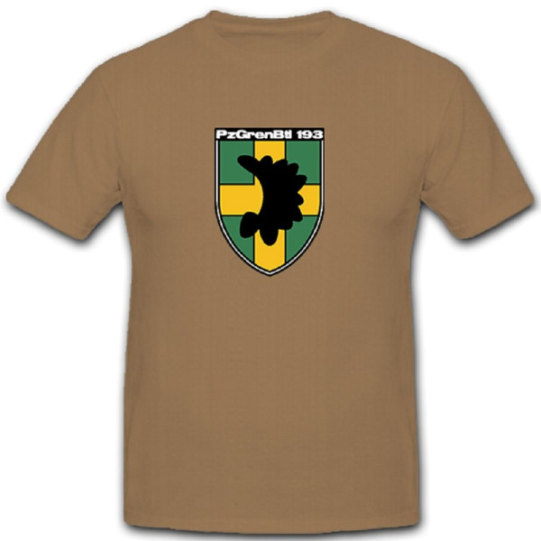 PzGrenBtl 193 Panzer Grenadier Grenadiere Bataillon Bundeswehr - T Shirt #10103