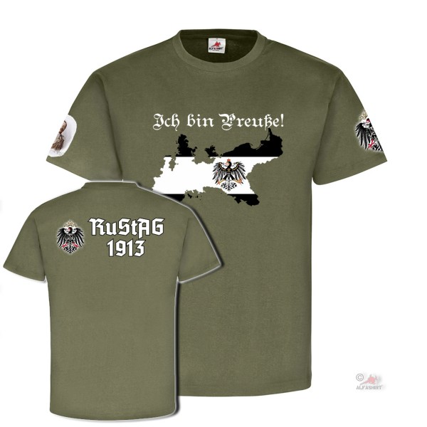 Ich bin Preuße nach RuStAg1913 Preußen Adler Wappen Heimat - T Shirt #18660