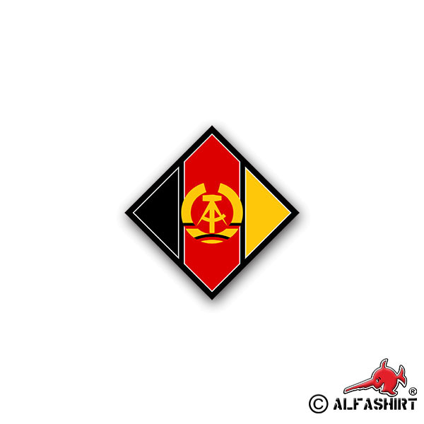 Aufkleber/Sticker Nationale Volksarmee NVA Armee DDR Wappen 7x7cm