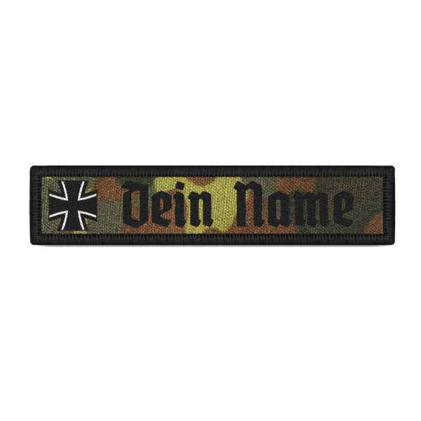 Patch Kreuz personalisiert Alt Deutsch Bundeswehr Namensschilder #40514
