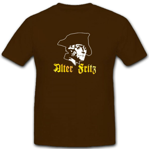 Alter Fritz Friedrich der Große Kaiser König Preußen Wk Profil - T Shirt #4319