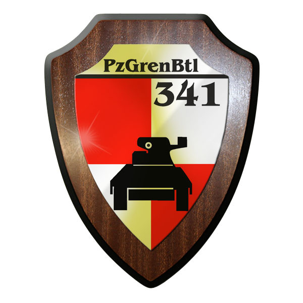 Wappenschild - PanzergrenadierBataillon 341 PzGrenBtl BW Bundeswehr Wappen #9001