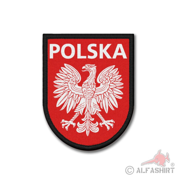 Patch Volksrepublik Polen PRL Wappen Republik Abzeichen Klett Aufnäher #37549