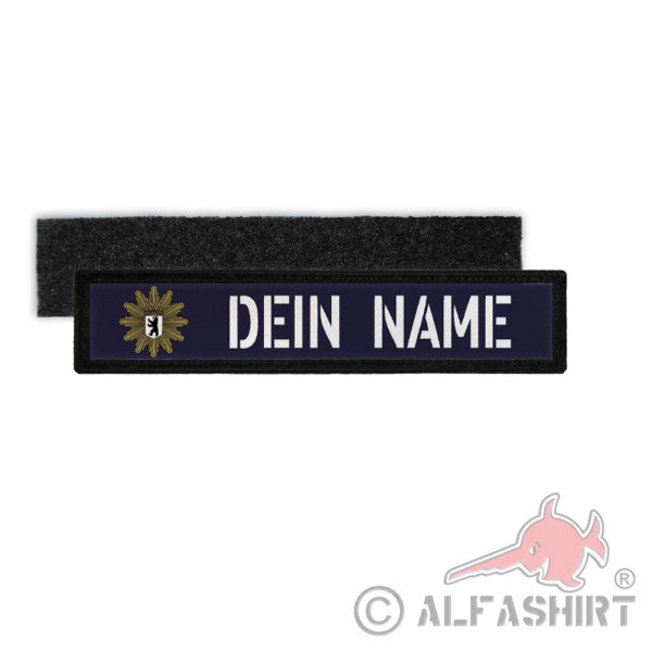 Patch Namens-Schild Polizei Berlin Klett Streifen personalisiert Namen #36081