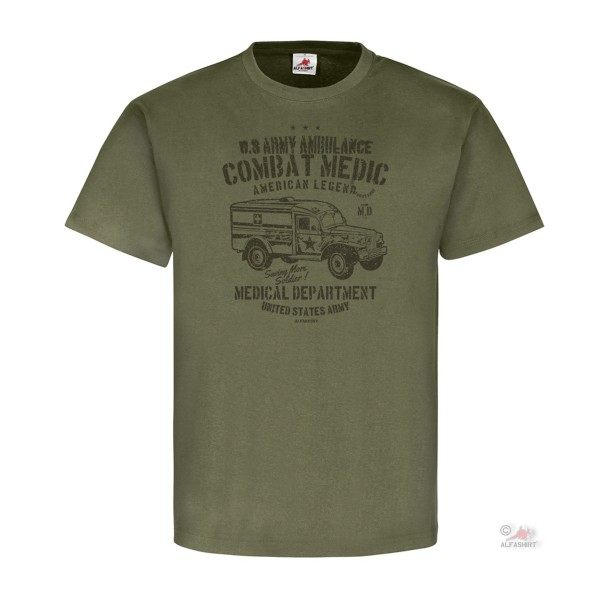 US Army Ambulance WW2 USA Amerika GI Armee - T Shirt #25796