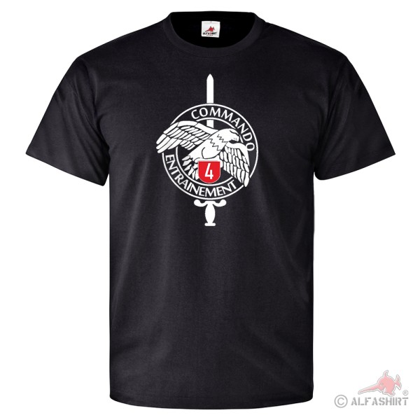 Abzeichen Commando Entrainement 4 französischer Kommando - T Shirt #26240