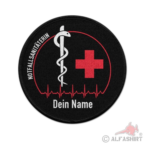 Patch NFSin Personalisiert Notfallsanitäterin Abzeichen Medical Dein Name #38865