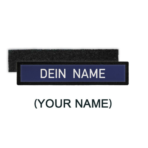 Name tag patch dark blue name uniform personalized fire department # 24127