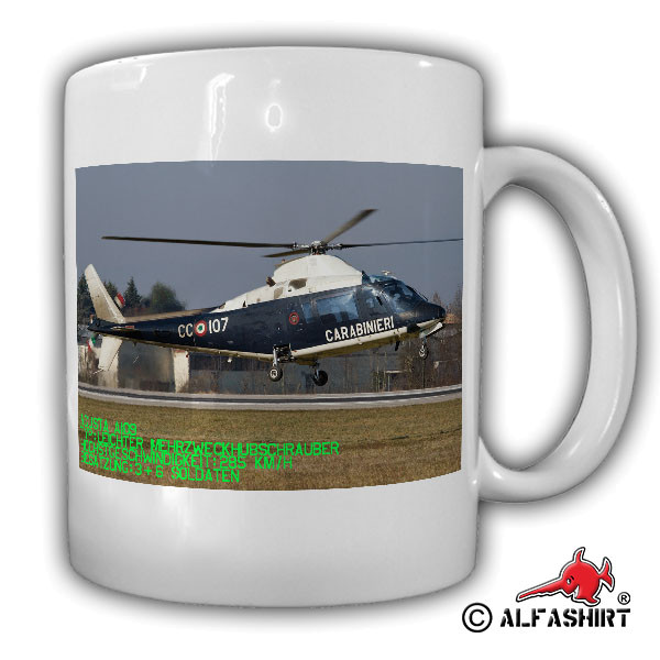 Augusta A109 Helicopter Hubschrauber Heli Carabineri Polizei Tasse #15400