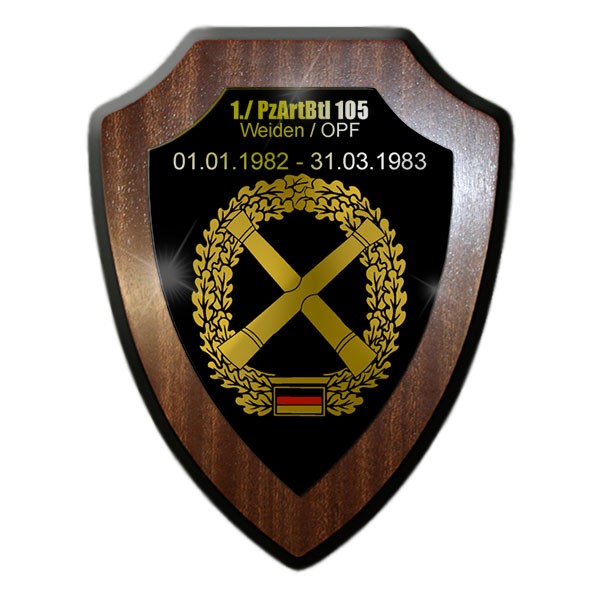 1 PzArtBtl 105 Wappen Wandschild Panzerartilleriebtaillon Bundeswehr BW #20358