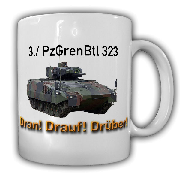 3 PzGrenBtl 323 Panzergrenadierbataillon Schützenpanzer Bundeswehr Tasse #20407