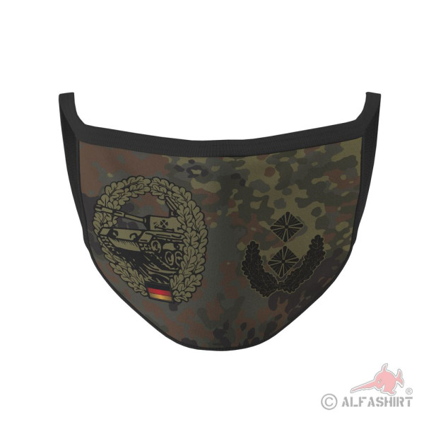 Mouth mask Panzer Lieutenant Colonel Flecktarn B Bundeswehr camouflage pattern # 36044