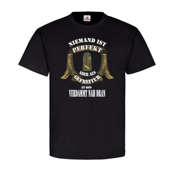 Niemand ist Perfekt Gefreiter Marine Dienstgradabzeichen Truppe T-Shirt #20599