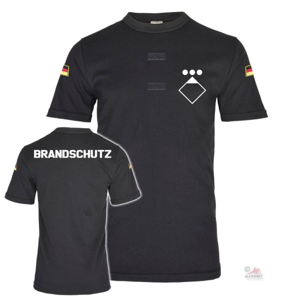 BW Tropen Brandschutz Zugführer Feuerwehr Feuerwehrmann Brand T-Shirt #41109