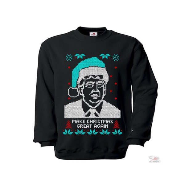 Pullover Make Christmas Great Again Weihnachten Winter Trump Geschenk #35836