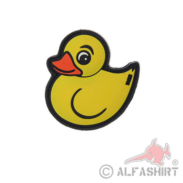 Tactical Yellow Duck 3D Rubber Patch Duck Bathtub Toy 7x7cm # 31317