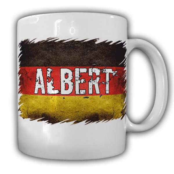 Tasse Albert Kaffeebecher Albert Deutschland Namen Fahne#22049