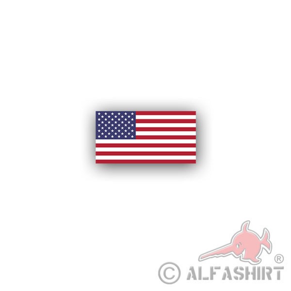 Aufkleber/Sticker Vereinigte Staaten von Amerika Flagge USA Fahne 7x3,7cm A3046