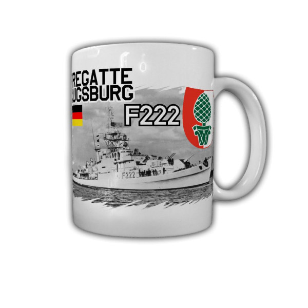 Tasse Fregatte Augsburg F222 Schiff Köln-Klasse Besatzung Reservist Kaffee#26765