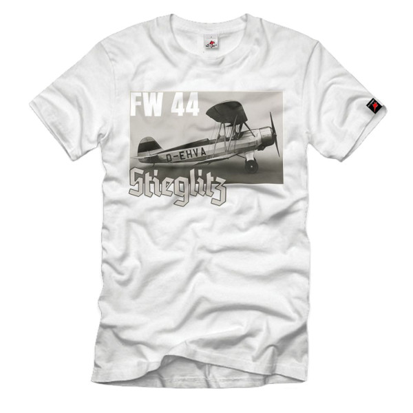 FW44 Stieglitz Doppeldecker Flugzeug Luftwaffe Oldtimer Kunstflug T-Shirt#32640