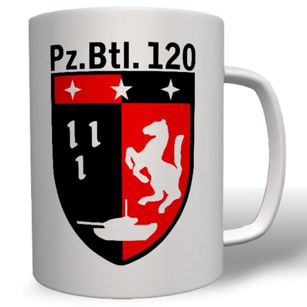 PzBtl 120 Panzer Bataillon Bundeswehr Wappen Abzeichen - Tasse Kaffee #3485
