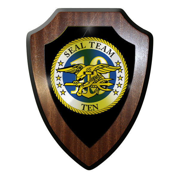 Wappenschild / Wandschild -SEAL Team10 USA US Navy Sof Spezialkräfte #9854