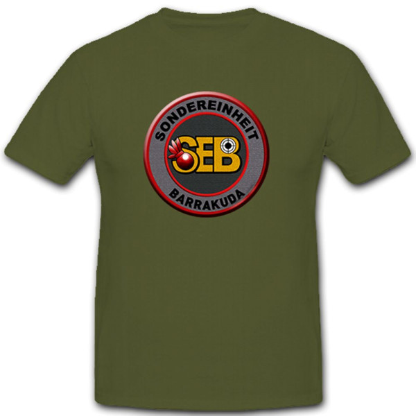 Sondereinheit Barrakuda schweizer Polizei Schweiz SEB Abzeichen - T Shirt #10265