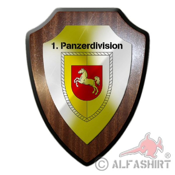 1st Tank Division PzDiv Bundeswehr Military unit escutcheon # 19809