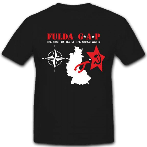 Nato Atom Warschauer Pakt Wk Fulda G.A.P Wappen Abzeichen T Shirt #3313