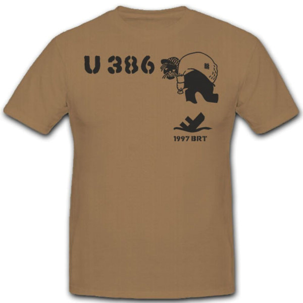 U 386 U Boot Marine WK U-Boot Untersee Boot - T Shirt #4201