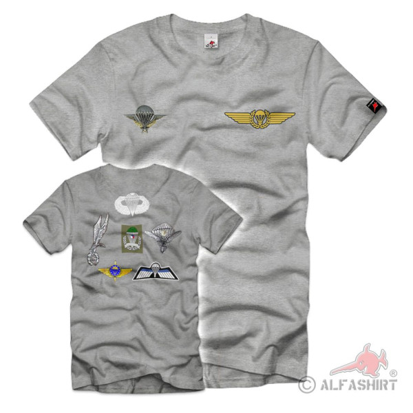 Fallschirmspringerabzeichen Veteran Orden Abzeichen Springer T-Shirt #35309