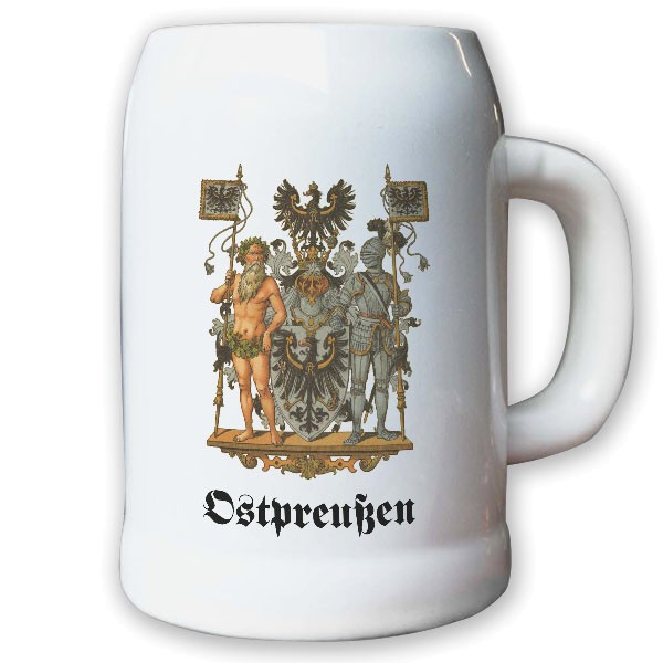 Krug Bierkrug 0,5l - Preußische Provinz Ostpreußen Kaiserreich Deutschland #9480