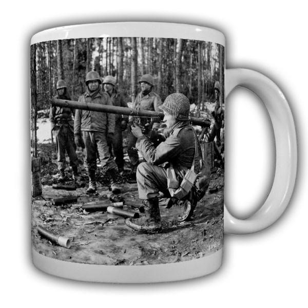 Tasse Hürtgenwald 44 US Army Kaffebecher Panzerfaust Ardennen Kleinhau#22214